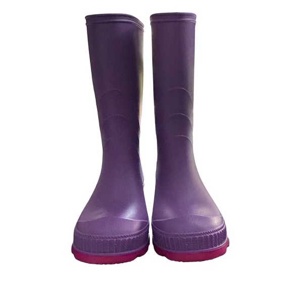 Kamik Kids Rain Boots Size 2 – Purple with Pink Soles - Picture 4 of 5